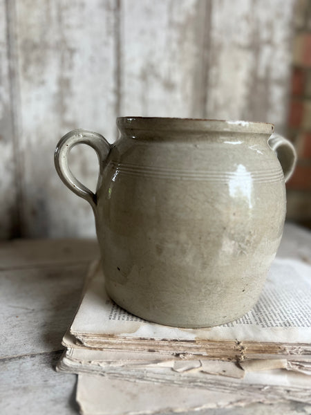 Lidded French Handled Confit Jar Large