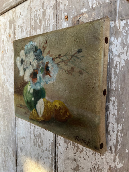 Antique French Floral Painting