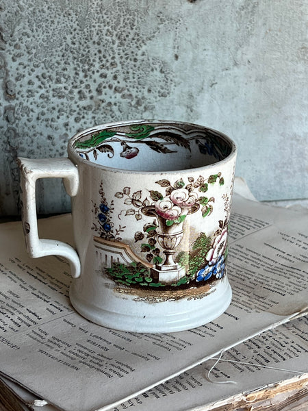 Antique Floral Mug
