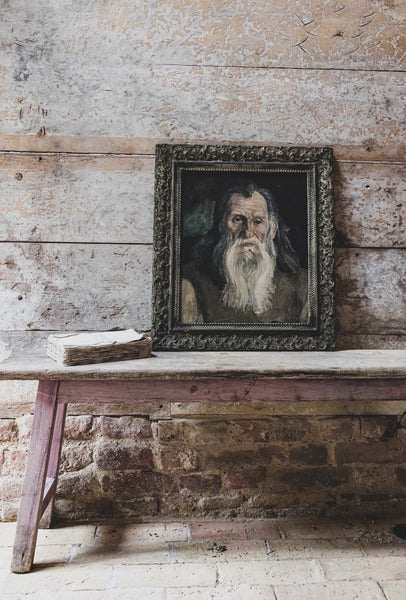 Framed Antique French Portrait