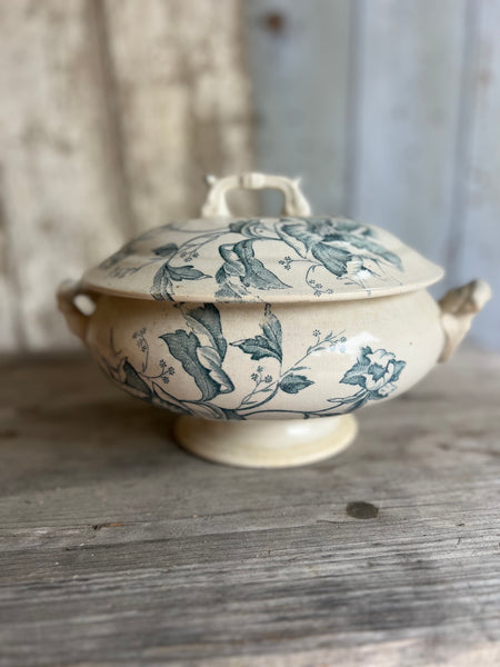 French Transferware Lidded Souperie