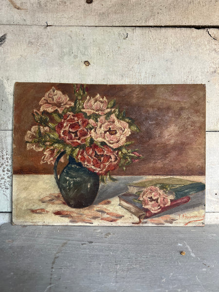 Floral Oil on Board