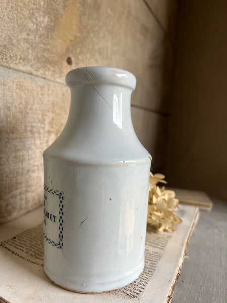 Branded French Stoneware Mustard Jar