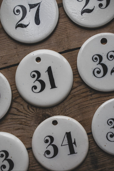 Antique Wine Cellar Bin Tags