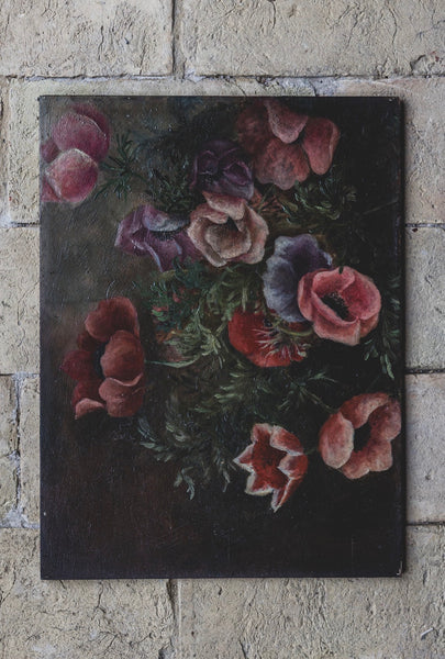 French Floral Oil Painting