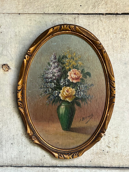 Sweet Framed Floral Oil