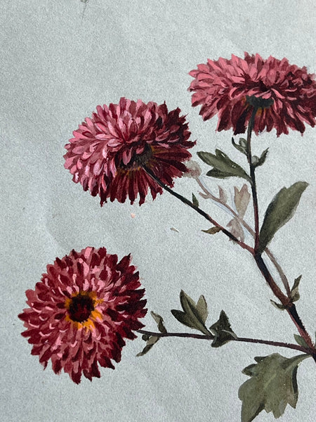 Gorgeous Dahlia Vintage Painting