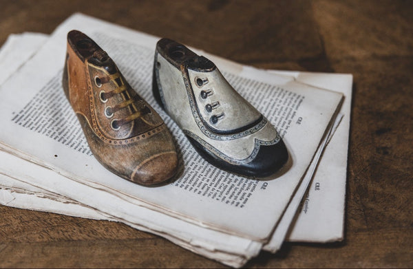 Vintage French Hand Painted Shoe-last