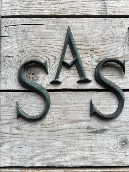 Vintage French Metal Letters