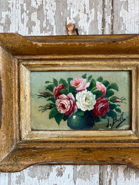 Small Floral in Vase Framed Painting