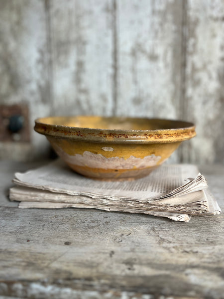 Antique Earthenware Bowl from Provence