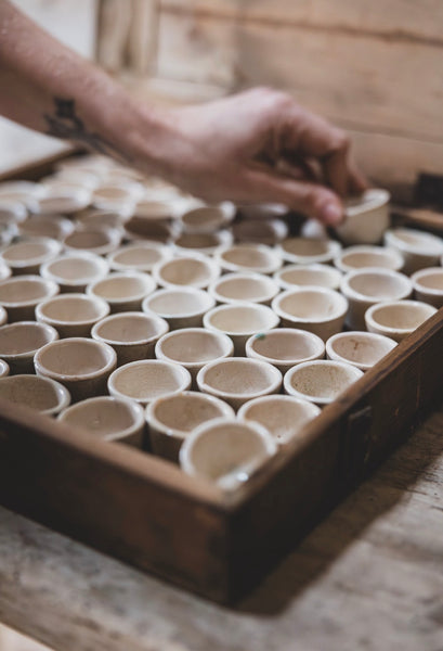 Vintage Escargot Stoneware Pots
