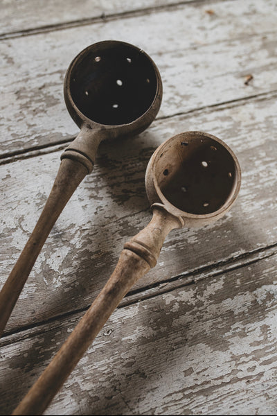 Vintage French Olive Spoons