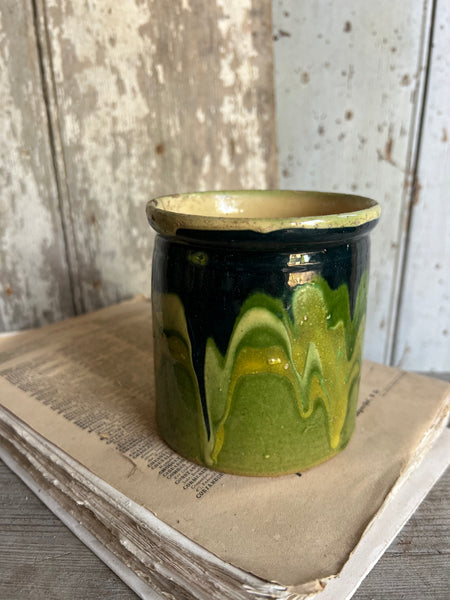 Antique Mixed Colour Savoie Confiture Pot