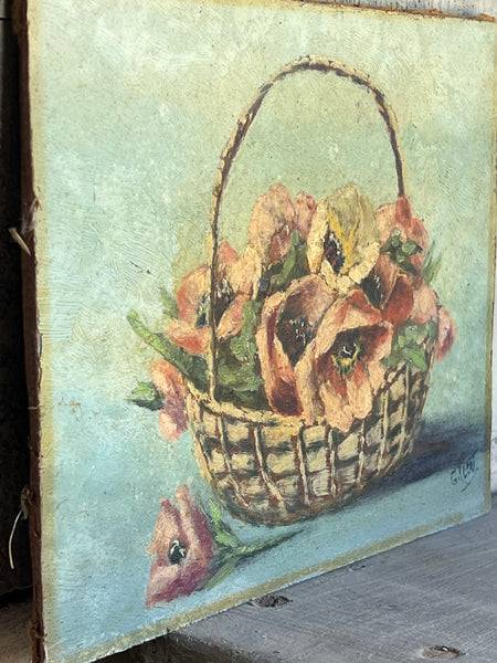 Floral Oil on Board