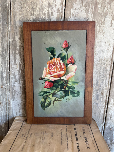 French Floral Oil Painting