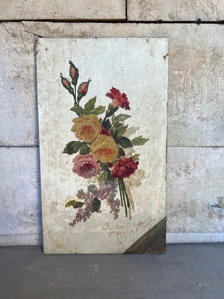 French Floral Oil Painting