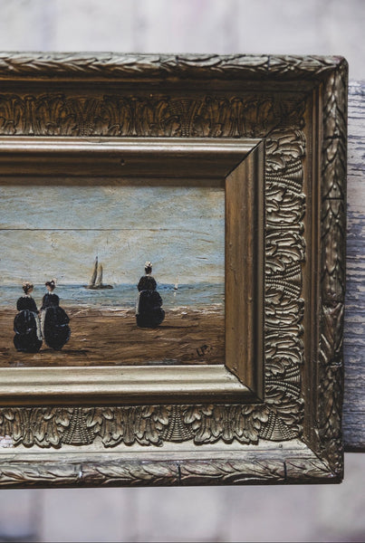 Antique Beach Painting