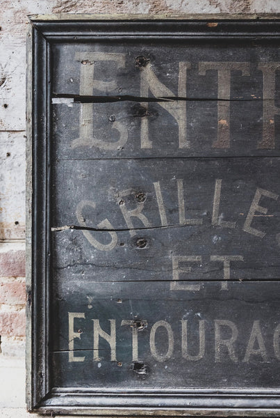 Antique French Sign