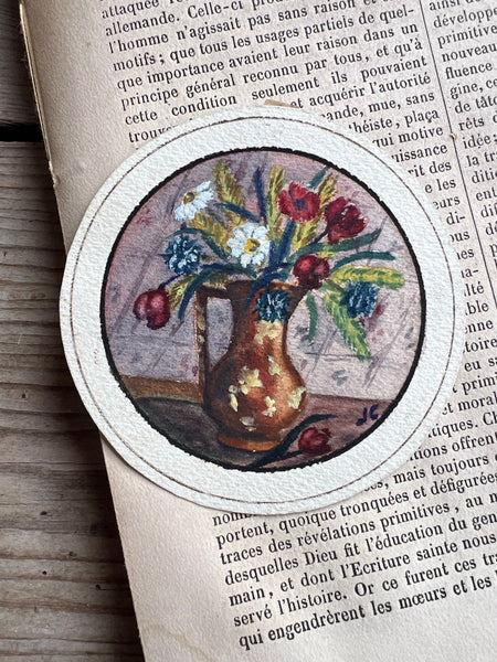 Sweet Little French Flowers in a Vase Painting