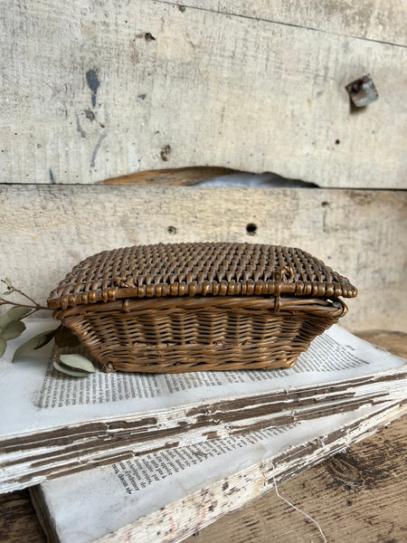 Small Lidded Vintage Basket