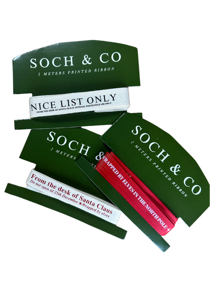 Nice list Christmas ribbon