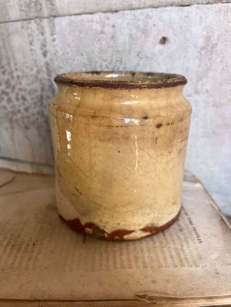 Antique Rustic Confiture Pot