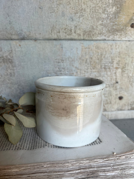 Antique French Wide Jar