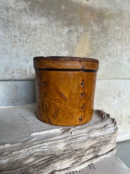 French Rustic Earthenware Faiselle Cheese Mould