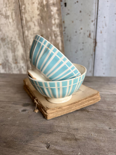 Pair of Art Deco Cafe Au Lait Bowls