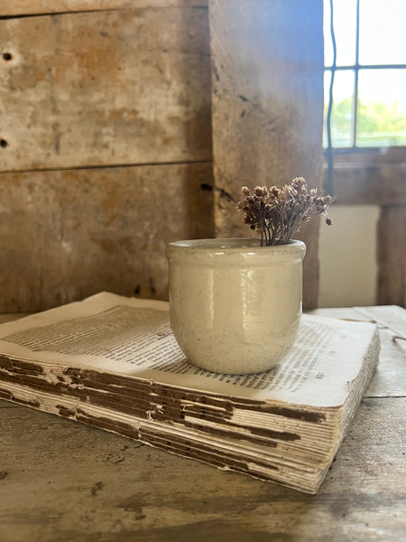 Vintage French Yoghurt Pot