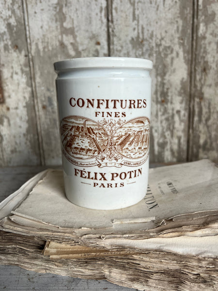 Vintage French Felix Potin Jar