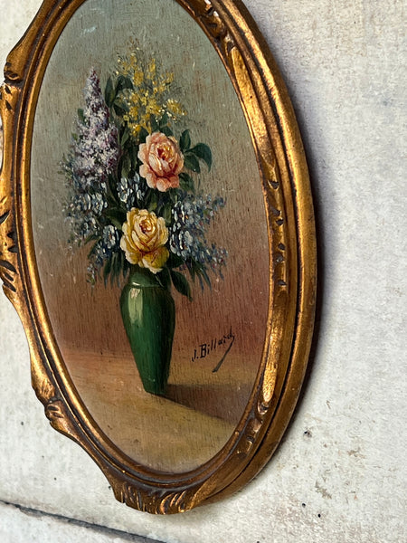 Sweet Framed Floral Oil
