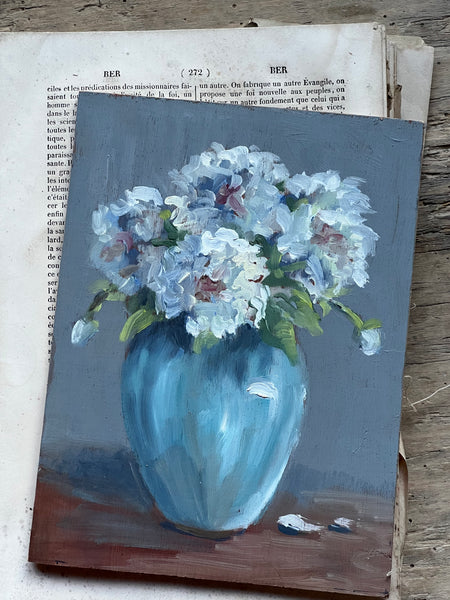 Beautiful French Floral Oil Painting