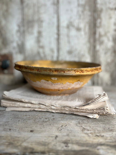 Antique Earthenware Bowl from Provence