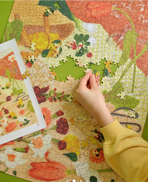 Jour Férié Back from the Market - 1000-piece puzzle