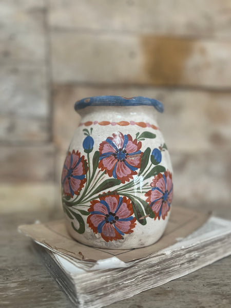 Large Vintage Painted Jug