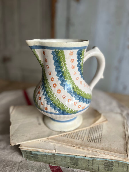 Vintage French Spongeware Jug