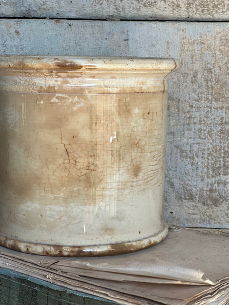 Buttery Antique Apothecary Jar