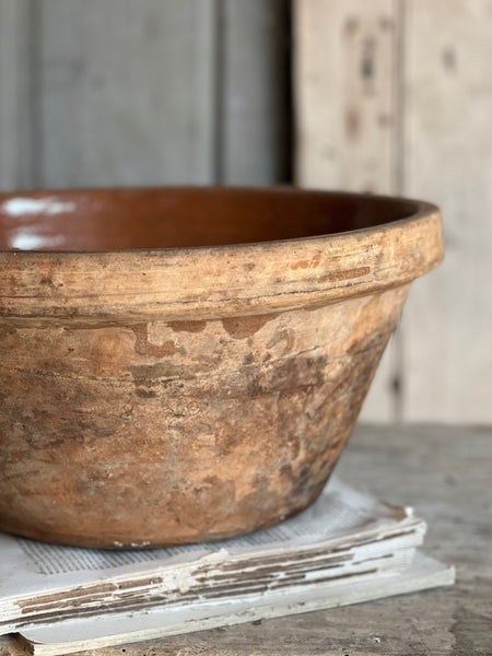 French Earthenware Mixing Bowl