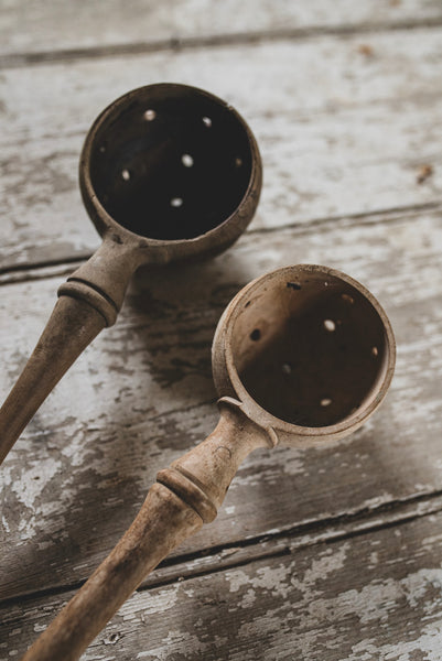 Vintage French Olive Spoons