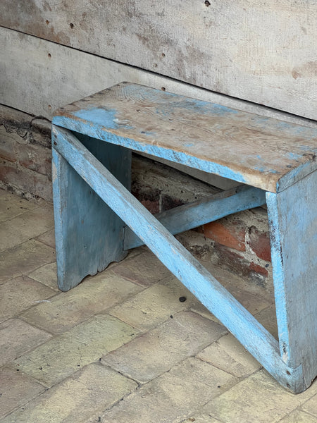 Large Vintage French Stool