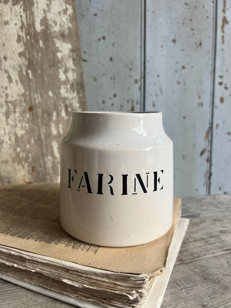 French Vintage Charolles Flour Pot