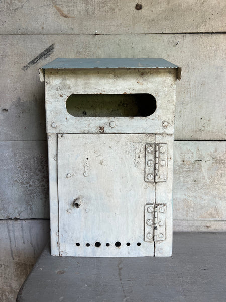 Rustic French Metal Letterbox