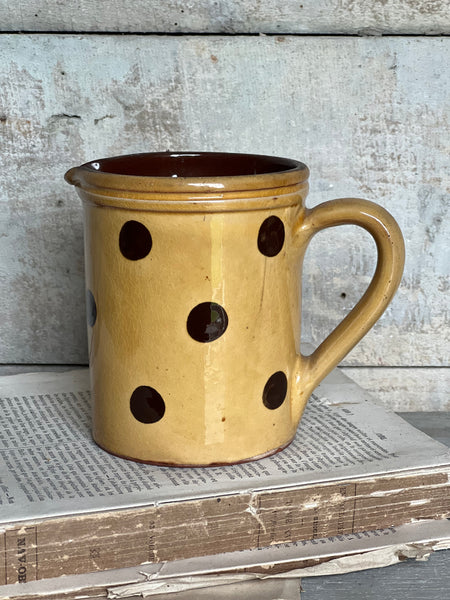 French Vintage Polka Dot Jug