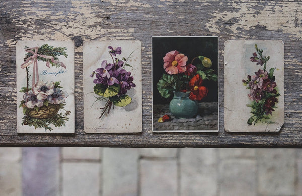 Vintage Floral Postcards