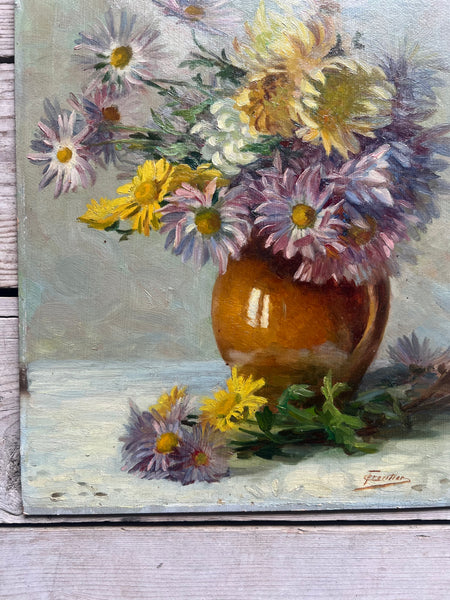 Floral Oil on Board