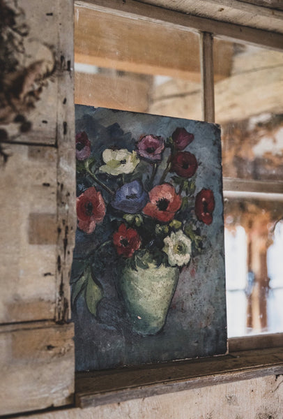 Floral Oil on Board