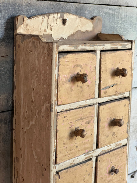 Vintage French Chippy Paint Drawers