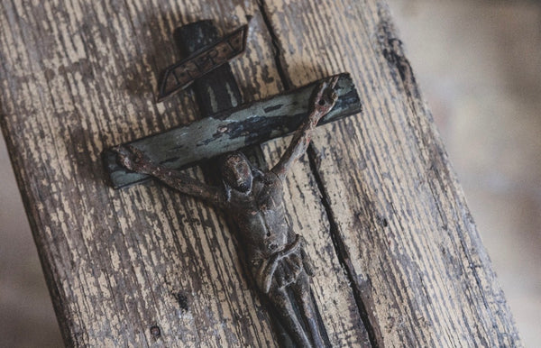 Antique Wooden Crucifix